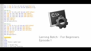 Hello World! | Learning Batch - For Beginners