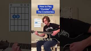 How to Play “Zombie” - The Cranberries 🎸 #reels #guitartutorial