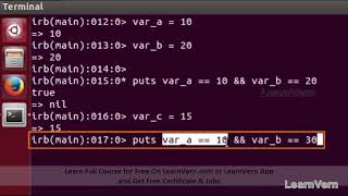 Logical Oparator AND in Ruby