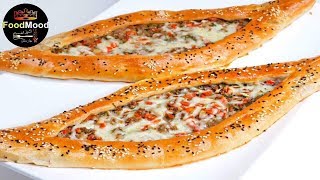 Turkish Pizza - Bread (Naan)  // طرز تهیه نان پیده ترکی