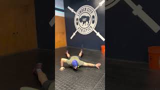 Pec smash/scorpion stretch