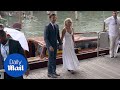 Bradly Cooper holds hands with Lady Gaga at Venice Film Festival