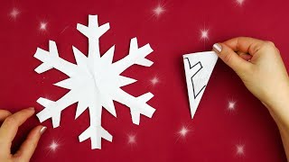 Paper Cutting Design❄️How to make a paper snowflake in 5 minutes [Easily and quickly]