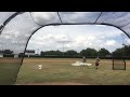 michael baca class of 2017 throwing to second from knees