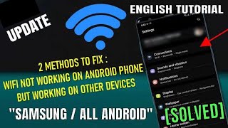 WiFi Not Working On My Phone But Working On Other Devices Android || Samsung [Fixed]