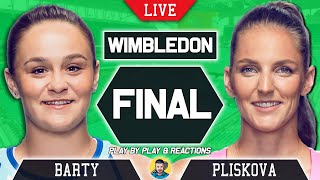🔴 BARTY vs PLISKOVA | Wimbledon 2021 | LIVE Tennis Play-by-Play