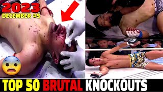Top 50 Best Knockouts of DEC 2023 #5 (MUAY THAI•MMA•KICKBOXING•BOXING)
