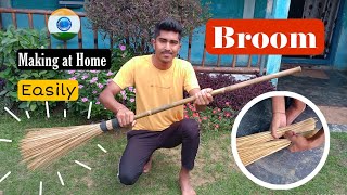 How to make a Broom at home || Making a broom with bamboo/Coconut leaves sticks  || Tutorial Video 🔥