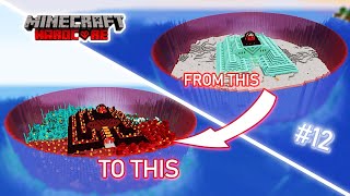 Transforming an Ocean Monument into a Nether Monument | Minecraft Hardcore Series 3 #12