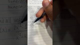 Find the vertical and horizontal asymptotes of a rational function