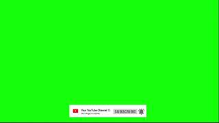 Youtube animated green screen subscribe button with bell icon  /click subscribe button