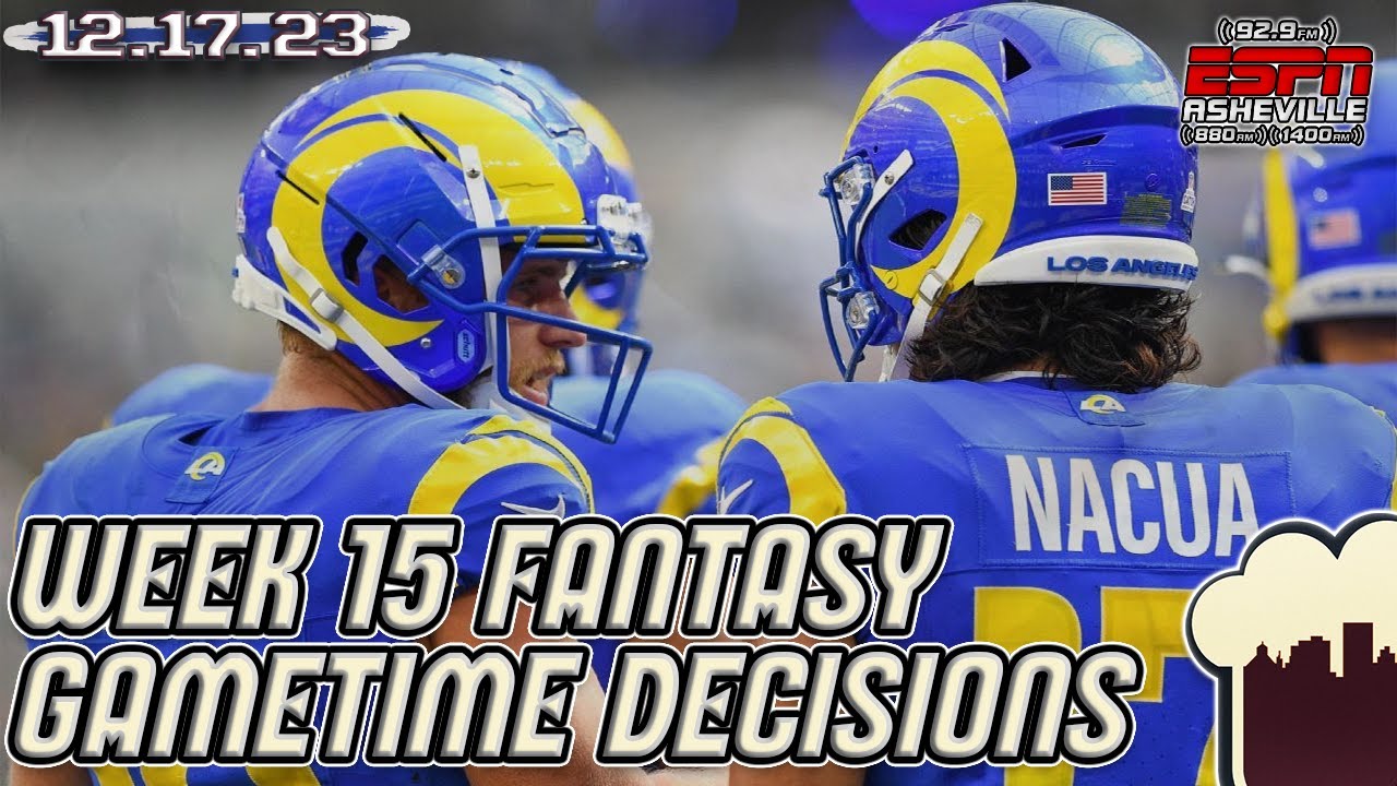 🔴 Your NFL Week 15 Fantasy Football Lineup Questions Answered LIVE ...