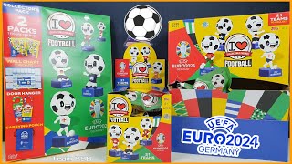 I LOVE FOOTBALL 2! Euro 2024 toys I Love soccer Collectible Figures By Topps Starter pack Full Box