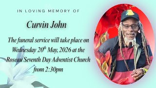 Funeral Service for Curvin John