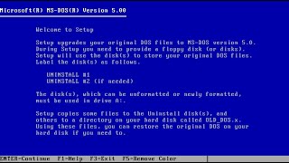 MS DOS 5 0 Upgrade   Overview and Hands On