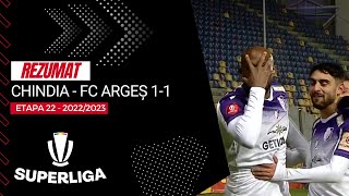 REZUMAT | Chindia - FC Argeș 1-1 | Etapa 22, SuperLiga, 2022 - 2023