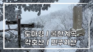 [100대 명산 여권 도장찍기] #008 #민주지산 도마령 각호산~ 민주지산 물한계곡