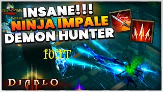 Diablo 3 Season 27 PTR Demon Hunter IMPALE STRAFE BUILD!!! (INSANE)