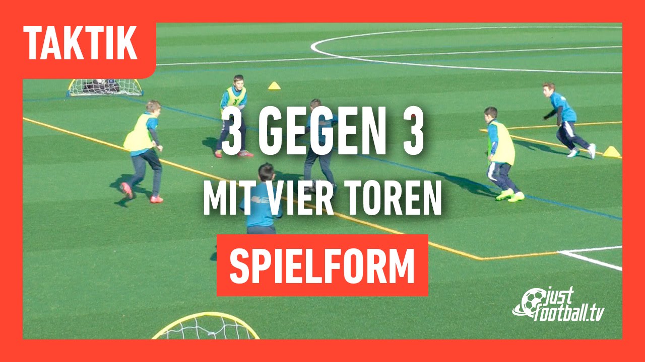 Fussballtraining: 3 Gegen 3 - Spielform - Taktik - YouTube