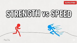 Strength vs Speed| red vs blue (stick flix)