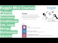 Kaggle Mini Courses - Python