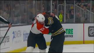 NHL Fight | Jakub Lauko (BOS) vs Louie Belpedio (PHI) - 9/29/23