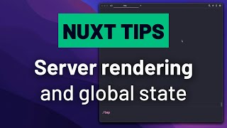 Server Rendering and Global State