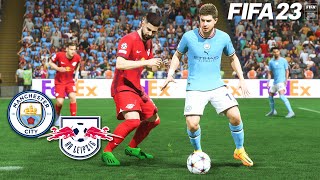 FIFA 23 - Manchester City vs RB Leipzig | UEFA Champions League 2023 | PS5™ [4K 60FPS]