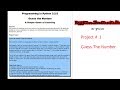 Python Tutorial v3.2.5 Project 1 - Guess the Number