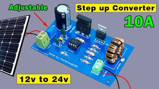 12v to 24v Adjustable Step up converter DIY, Step up converter for solar panel