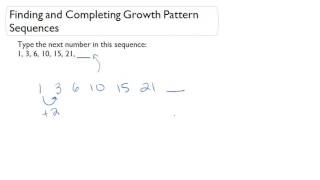 Finding and Completing Growth Pattern Sequences