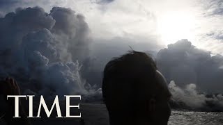 See Lava From Hawaii's Volcano Spew Into The Ocean And Create Toxic 'Laze' | TIME