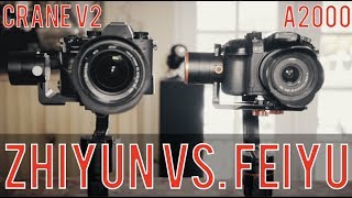 GIMBAL SHOOTOUT - Zhiyun Crane V2 Vs. FeiyuTech A2000 | Momentum Productions