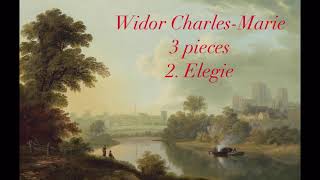 Widor Charles-Marie 3 pieces pour hautbois et piano 2. Elegie