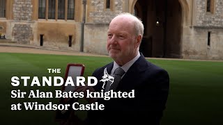 Post Office campaigner Sir Alan Bates knighted at Windsor Castle