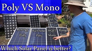 Amazon.com Solar Panels: Mono vs Poly - Real World Test - Worth the $$?