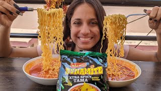 Wai Wai Xtra Spicy 🔥 Dynamite Noodles Review 😋 | So Saute