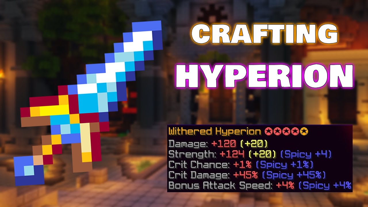 Finally Crafting My First Hyperion In Hypixel Skyblock Hindi
