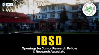 OPENINGS FOR JUNIOR RESEARCH FELLOW AND RESEARCH ASSOCIATE || IBSD