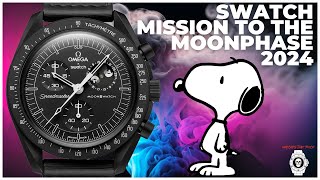 New SWATCH  X OMEGA SNOOPY Mission to the MOONPHASE 2024!