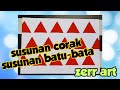 PSV TAHUN 4 / TEKNIK STENSILAN / SUSUNAN CORAK / SUSUNAN BATU-BATA / SEGI TIGA / POSTER COLOUR