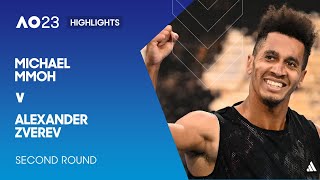 Michael Mmoh v Alexander Zverev Highlights | Australian Open 2023 Second Round