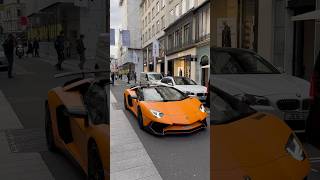 Brilliant Orange 🍊 Lamborghini Aventador SV in Central London