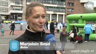 Straatvoetbal op de Grote Markt