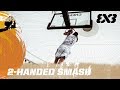 Noah Tchendjou's two-handed smash - FIBA 3x3 U18 World Cup 2017