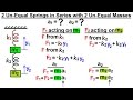 Physics - 16.5  Simple Harmonic Motion - 2 Springs (5 of 5) 2 Springs in Series, 2 Mass