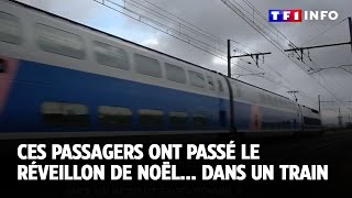 Ces passagers ont passé le réveillon de Noël... dans un train｜TF1 INFO