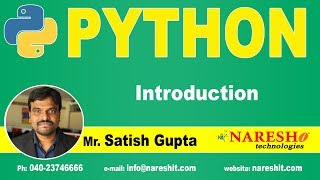 Python Introduction | Python Tutorial for Beginners | Mr. Satish Gupta