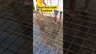 Roof Slab rod Crank method| Tamil #civil #construction #reinforcementwork #centering #steel #crank🏡👷