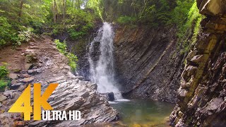 Amazing Waterfalls of Zakarpattia, Ukraine - Divochi Sliozy, Zhenetskyi Huk - 4K Relaxation Video